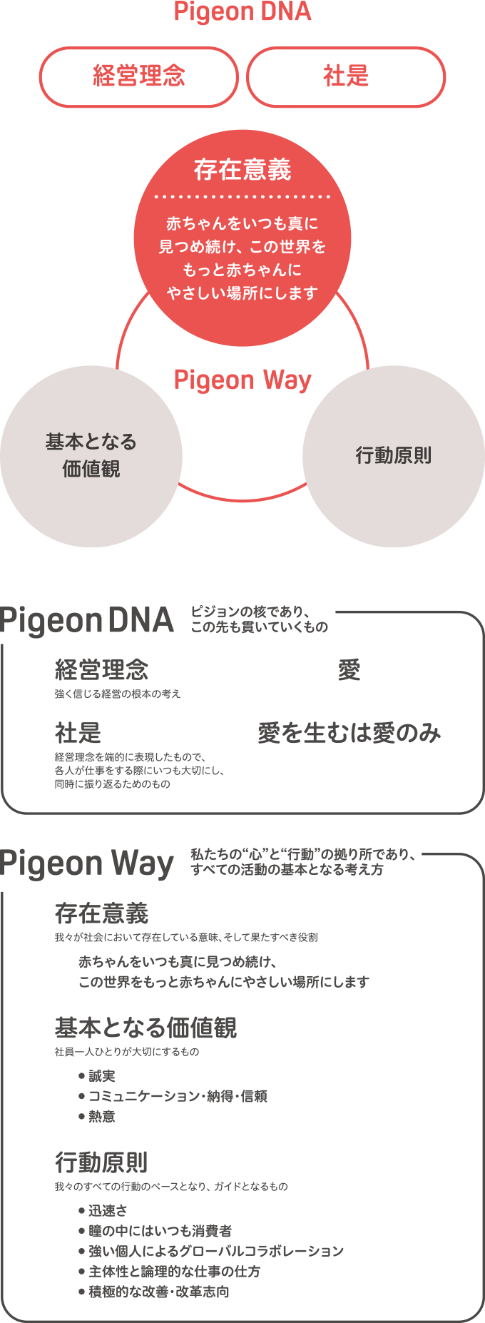 Pigeon DNA・Pigeon Wayの図