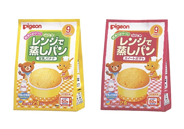 ピジョン　ベビーおやつ「レンジで蒸しパン」